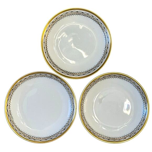 Heinrich & Co Vintage 1930's 'Claridge' Extremely Rare 3" Butter Pats-Set of 3 - Picture 1 of 5